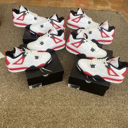 Air Jordan 4 Retro Red Cement Size 11, 11.5, 12, & 13