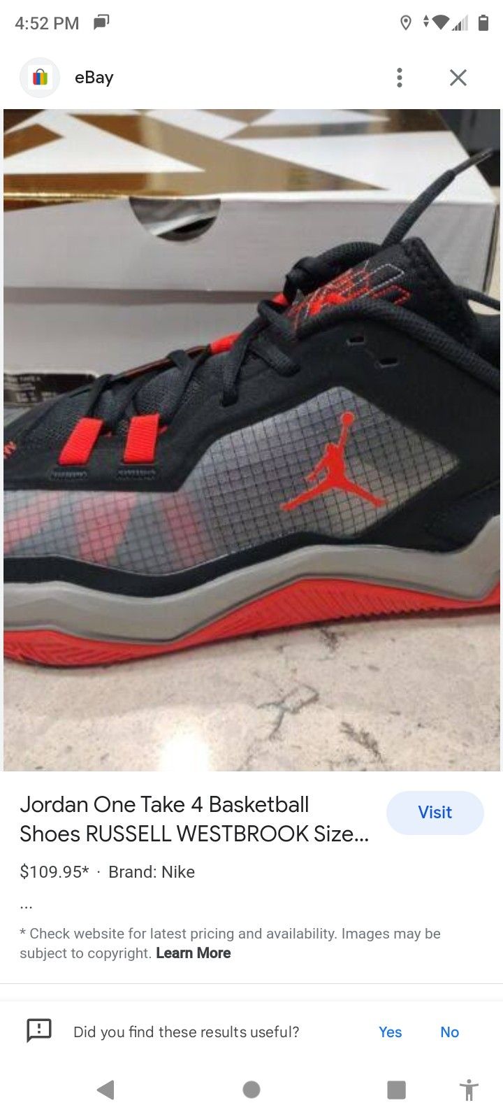 Nike Jordan One Take II Westbrook