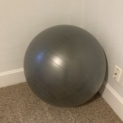 Large 65cm Dark Silver Gray Inflatable Exercise Pilates Ball
