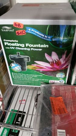 Floating fountain pond pump with UV cleaning power