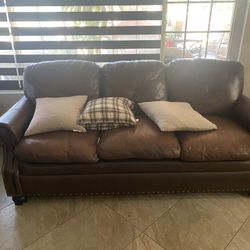 Leather couches 