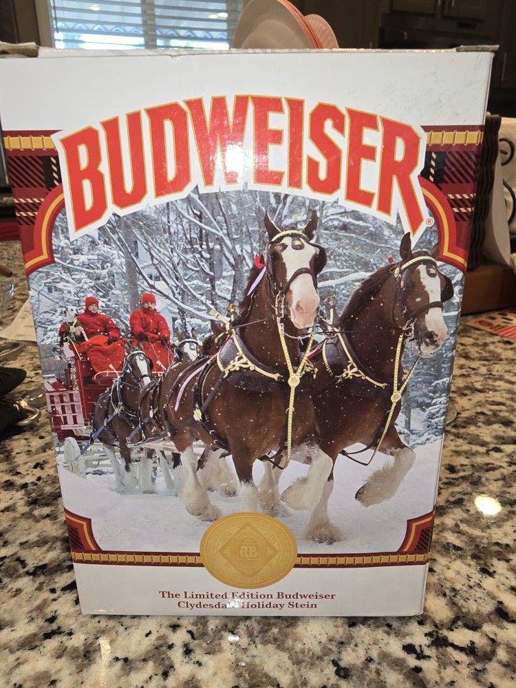 Budweiser Mug Stein Clydesdales Beer