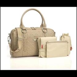 Storksack Elizabeth Quilted Leather  Changing Bag 