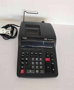 CASIO ~Two-Color Printing Desktop Calculator, 12-Digit Digitron, Black/Red By CASIO, INC.