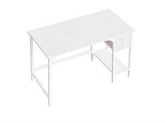 Minimalist White Computer Desk / Vanity / Study Table