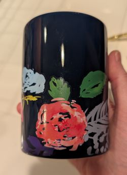Floral Ceramic Soap Dispenser 