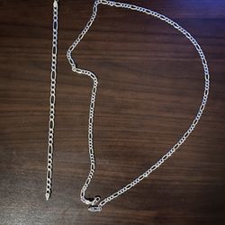 Silver 9.25 Chain and Braclet
