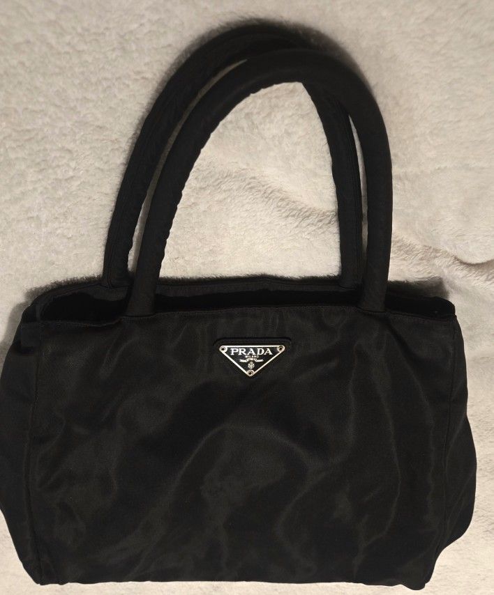 Prada Nylon Bag 10" H x 14" W x 4.5" D