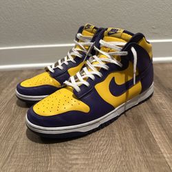 Nike Dunk High Lakers Men's Sneakers Size 14