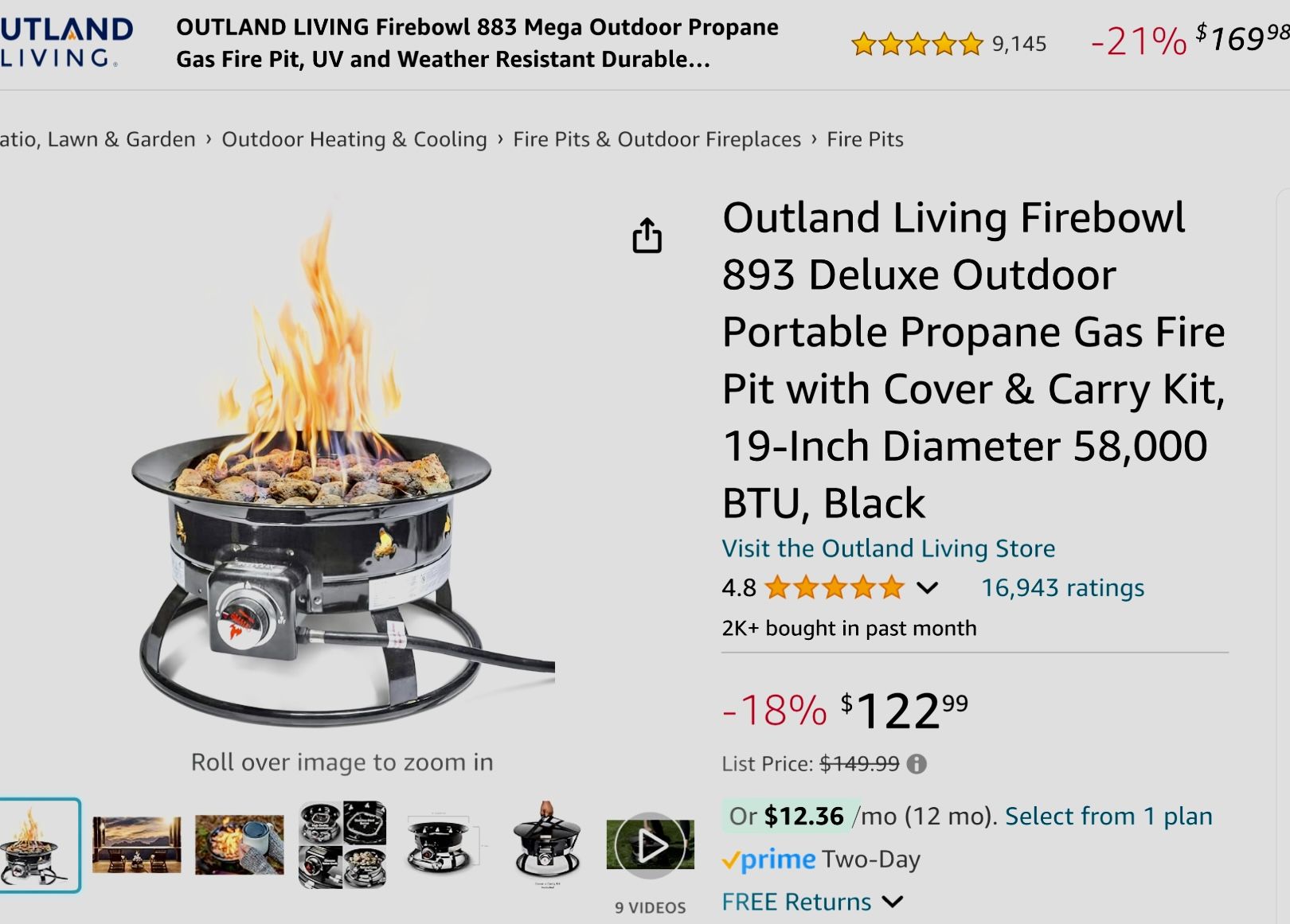 Outland Firebowl 893