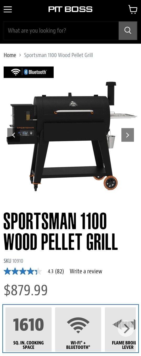 Pit Boss Sportsman 1100 Wood Pellet Grill