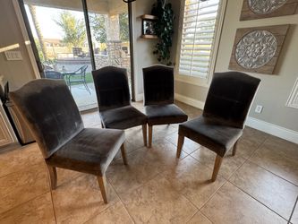 Set of 4 Upholstered Dining Chairs