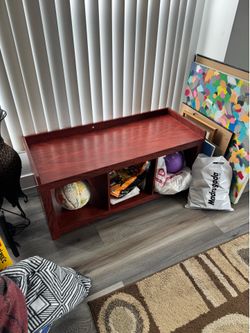 Wooden Shoe Rack and Bench