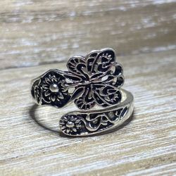 New Adjustable Butterfly Ring