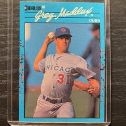1990 Blue Donruss Greg Maddux Baseball Card #14