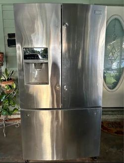 Silver fridge