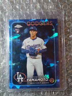 Yamamoto 2024 Topps Chrome Update sapphire edition rc