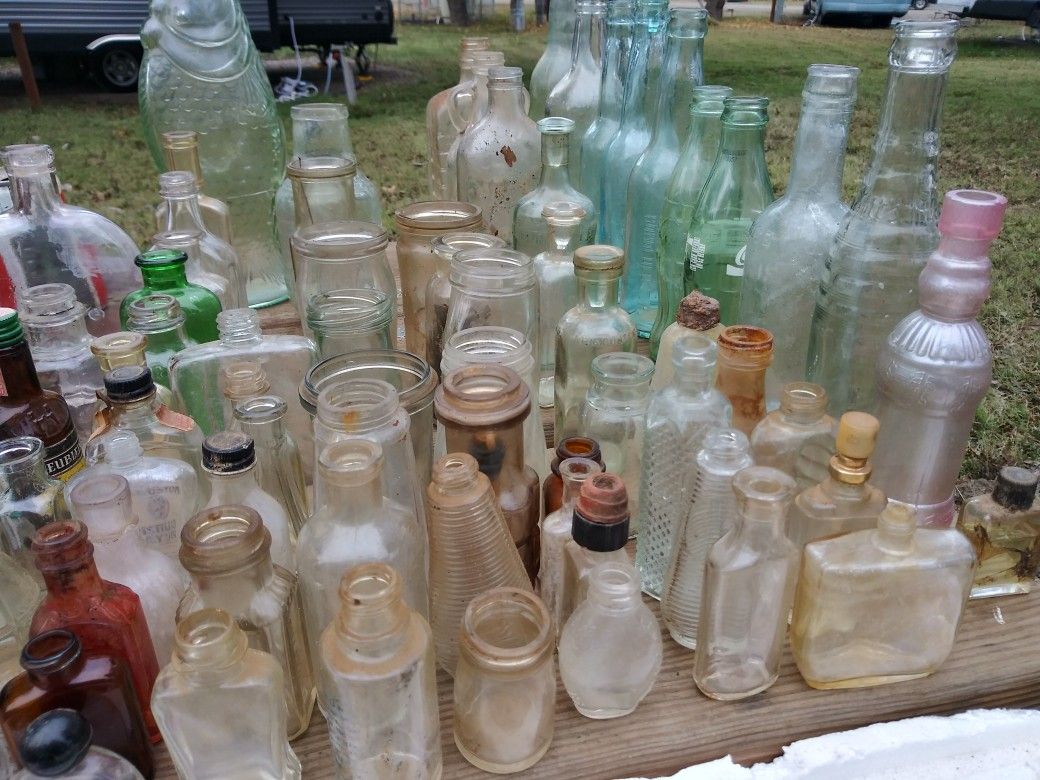 Antique Collectible Bottles 200+