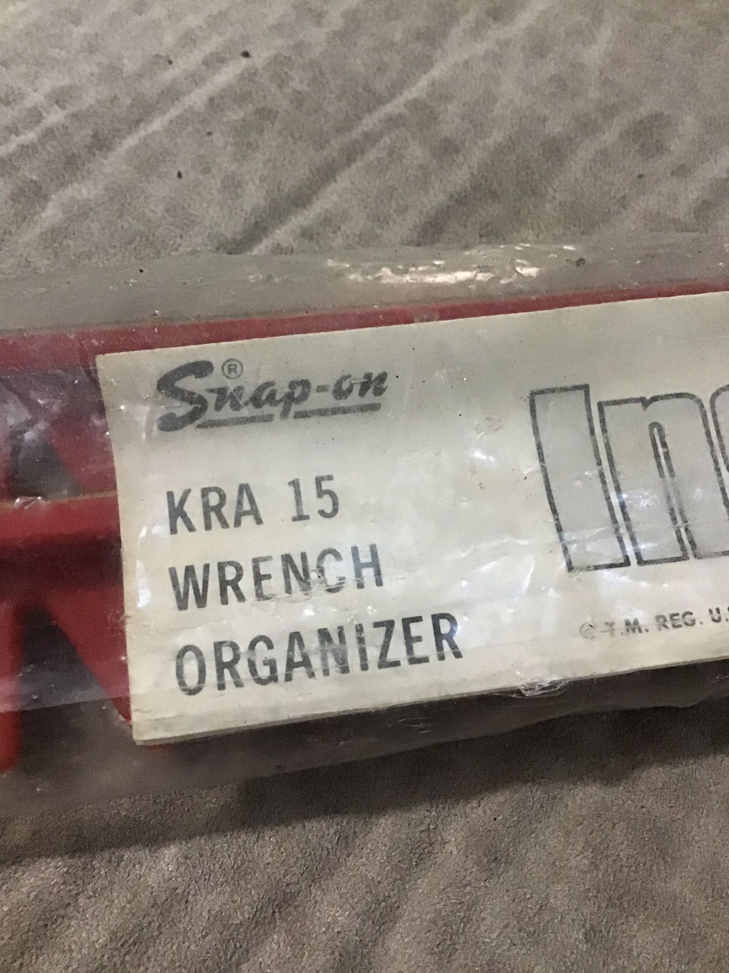 Snap On wrench organizer KRA 15 brand new,never used