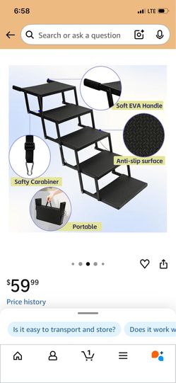 Dog stair collapsible stair for dogs