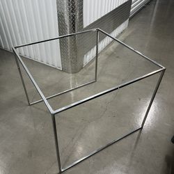 Steel And Glass Milo Baughman End Table
