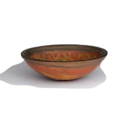 Ronbow 420819-S30 Oval Tempered Glass Vessel Bathroom Sink in Clear Amber 