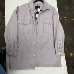 Grey vintage jacket with a grunge vibe jacket(XS)