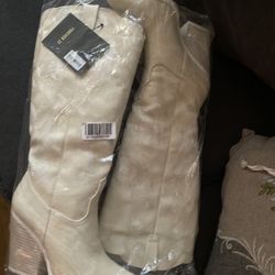 White Boots Size 6 