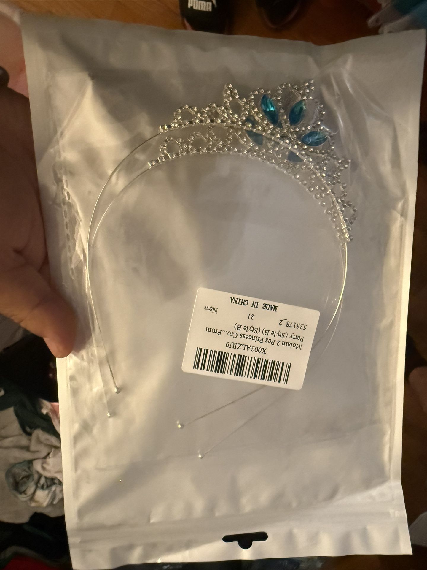 Child Costume Tiaras Silver And Blue
