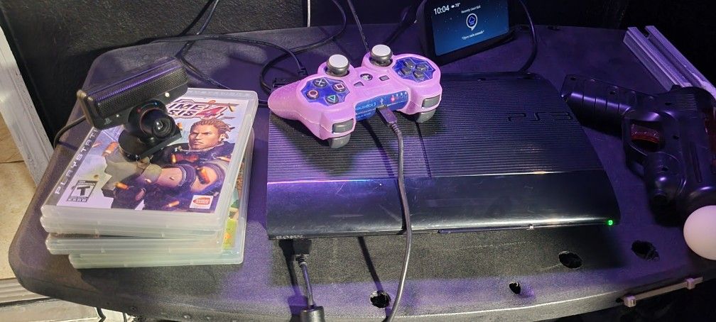 PS3 Slim Working With Cables And Ps Move Kit
