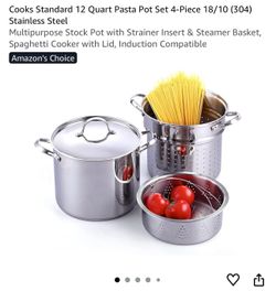 4 piece pasta pot set