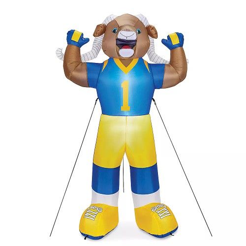 7 FT Air Blown Inflatable NFL Los Angeles RAMS Mascot RAMPAGE Football Team