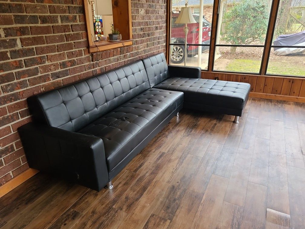 Fairly Used Convertable Seperatable Couch - No Holes, Just Compressed From Storage