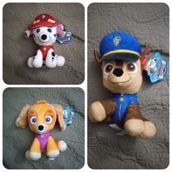 PAW PATROL CHASE, SKYE OR MARSHALL PLUSHES NEW WITH TAGS👉 $15 EACH ONE👈