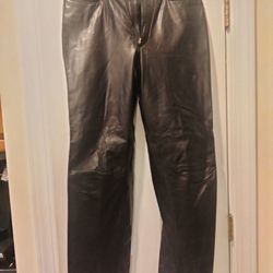Mens Vintage Leather Pants 