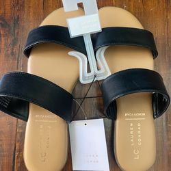 Lauren Conrad women black sandals size 8