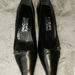 Salvatore Ferragamo Woman Black Shoes Size 8.5 2A