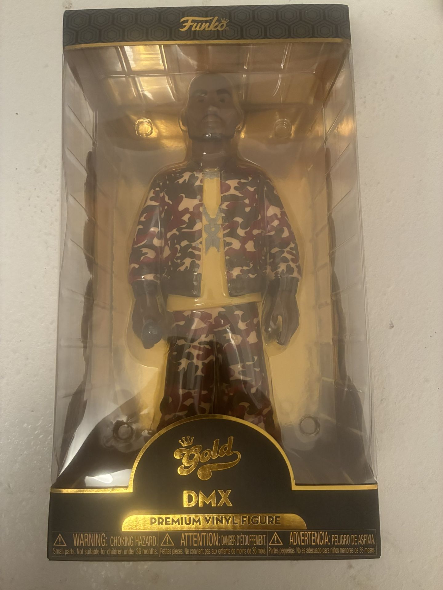 DMX FUNKO POP GOLD PREMIUM VINYL 12" ACTION FIGURE CAMO BRAND NEW SEALED 