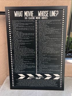 Movie Trivia Framed Poster