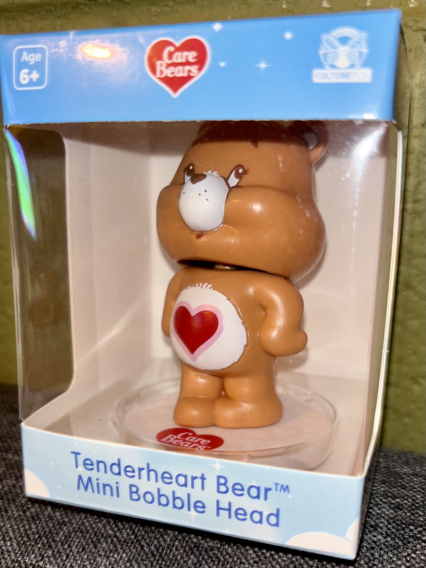 Care Bears Mini Bobblehead TENDERHEART BEAR -