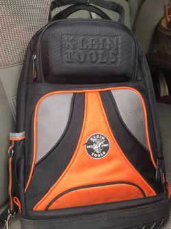 Klein back pack fully loaded with Klein hand tools