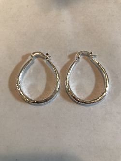 Silver hoops