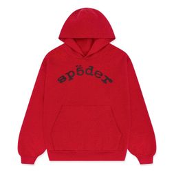 Sp5der Vvs Hoodie 'Red' size: small