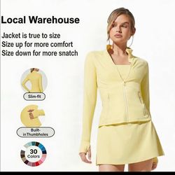 Lululemon Dupe yellow define jacket