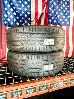 ✅ 2 USED TIRES 245/50R20 HANKOOK VENTUS S1 NOBLE2 ALL SEASON TOURING 245 50 20