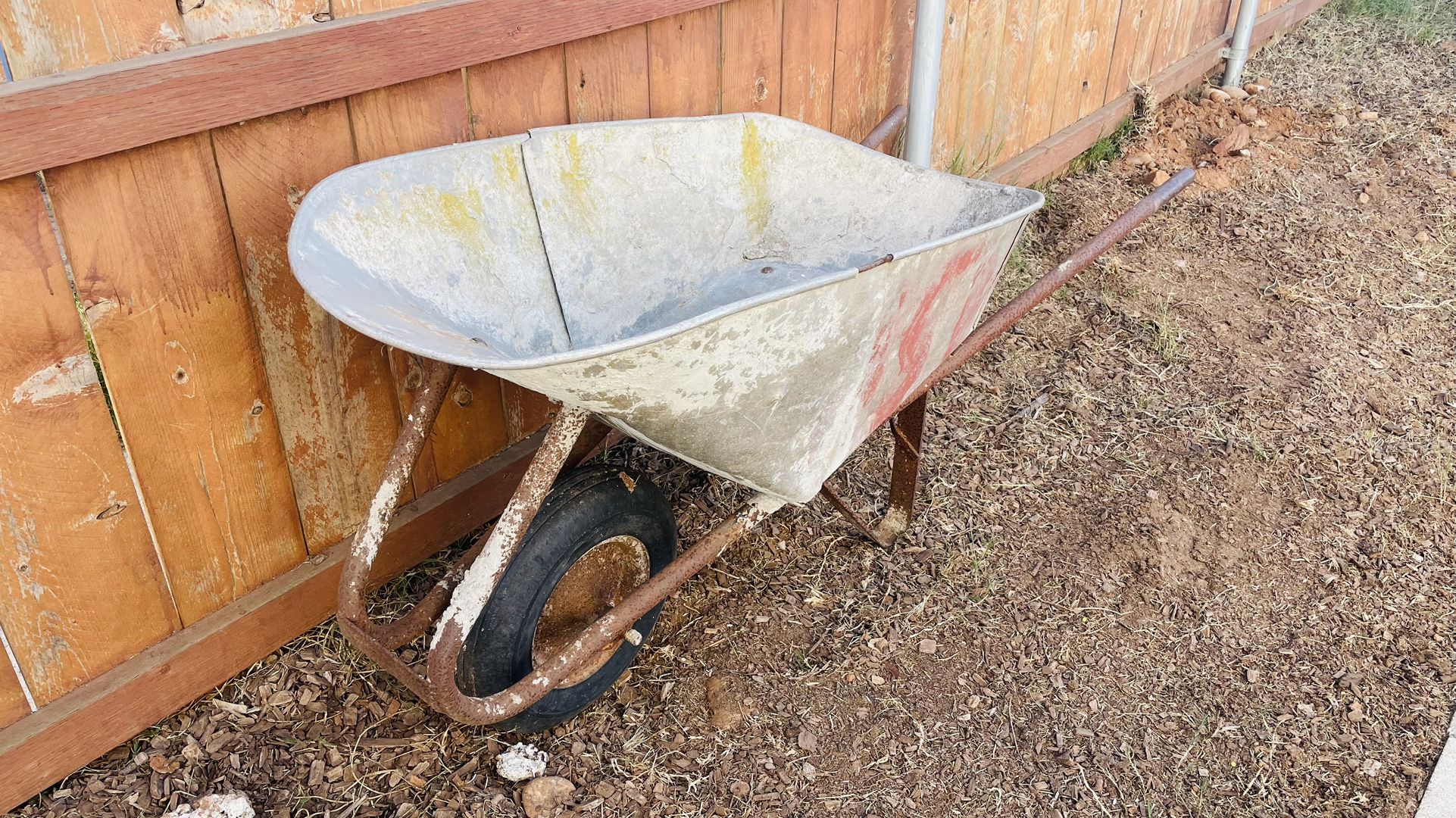 Large Metal Wheelbarrow