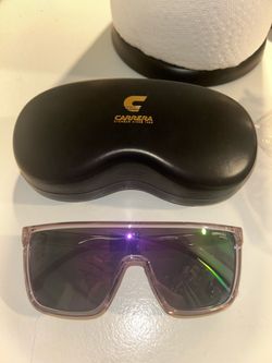 Carrera Shield Sunglasses with Case for very slim or petite face shape