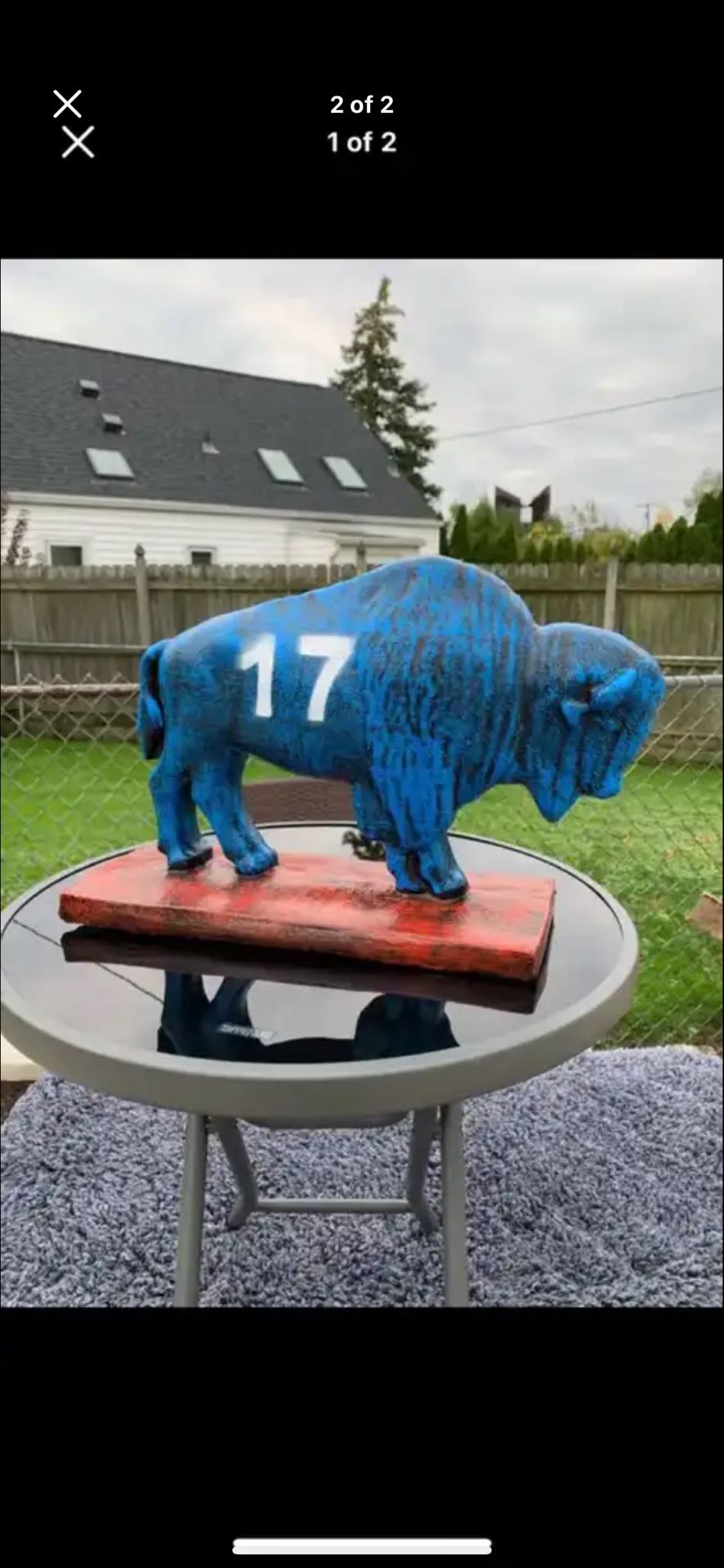 The Josh Allen buffalo statue
