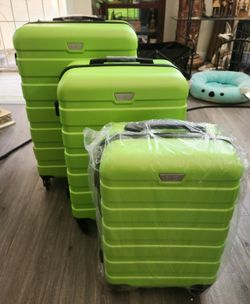 Cool Life 3 Piece Luggage Set - Apple Green 