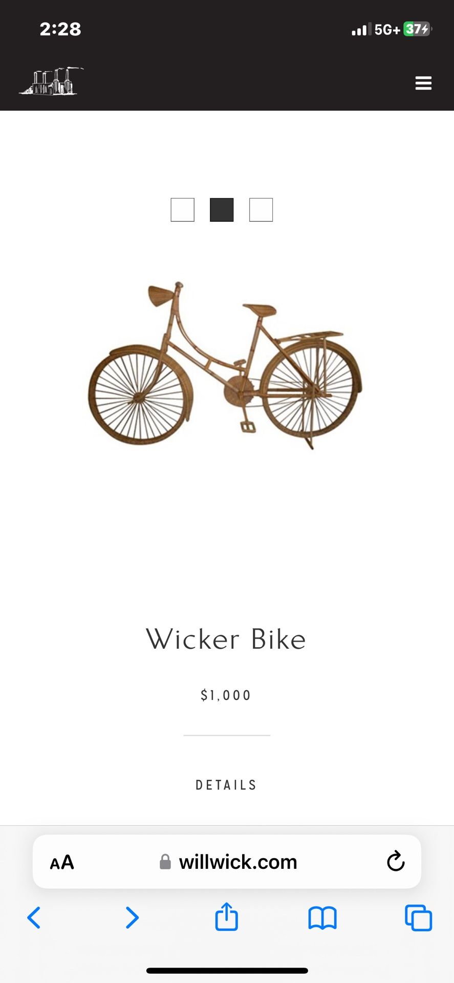 Men’s Wicker Bicycle